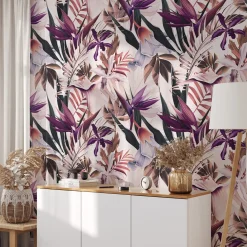 Exotic Tropical Print Hawaiian Wallpaper