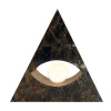 Eye Marble Sculpure Table Lamp by Sissy Daniele