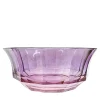 Faceted Pink-To-Purple Crystal Dessert Bowl