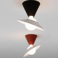 Fante Red Ceiling Lamp