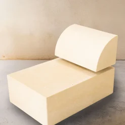 Fattidipietra A stone Indoor/Outdoor chaise by Gumdesign