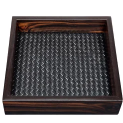 Febe Ebony Handwoven Square Valet Tray Large