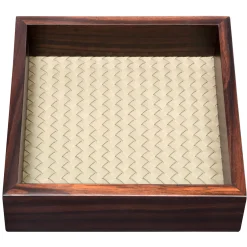 Febe Ebony Handwoven Square Valet Tray Small