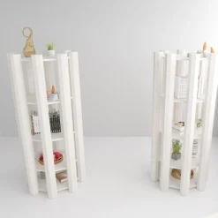 Federico Bookcase in White Marble By Sissy Daniele