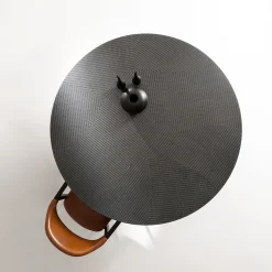 Feel Black Dyed Wood Round Dining Table