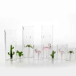 Fenicottero Set of 4 Glasses and Pitcher