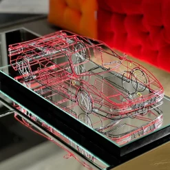 Ferrari Metal Wire Sculpture