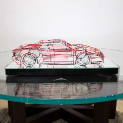Ferrari Metal Wire Sculpture