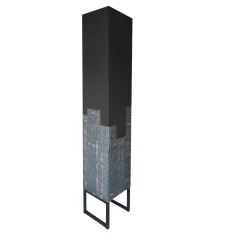 Fiammifero Totem Black Cabinet by Giulia Contaldo