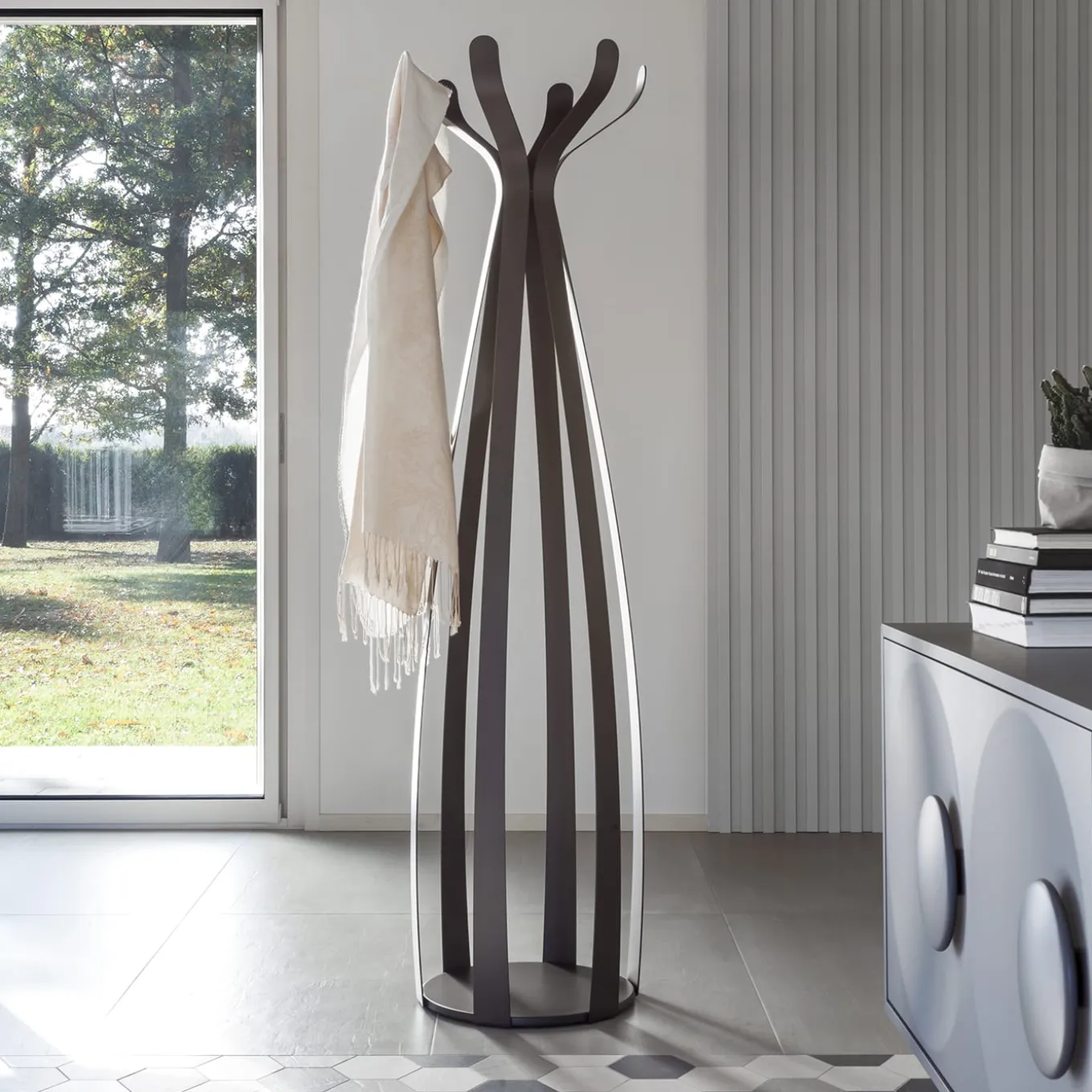 Ficus Phyto-Inspired Burnished Coat Hanger