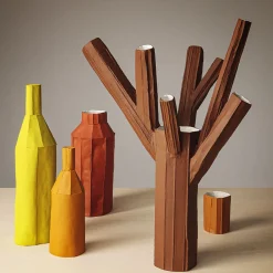 Fide Corteccia C10/Terracotta Scura Decorative Bottle