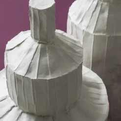 Fide Corteccia White Ceramic Bottle