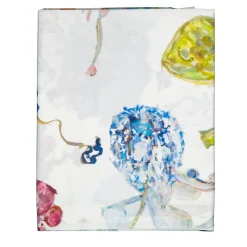 Filicudi Patterned Polychrome White Tablecloth