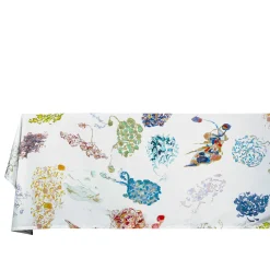 Filicudi Patterned Polychrome White Tablecloth