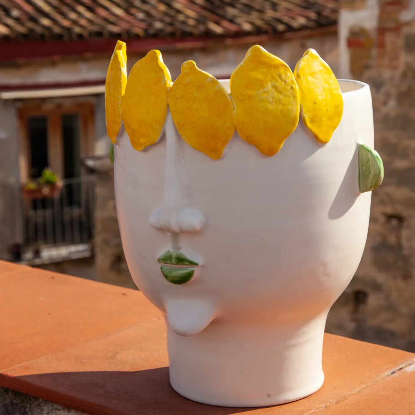 Filomena Street Vendor of Lemons Vase