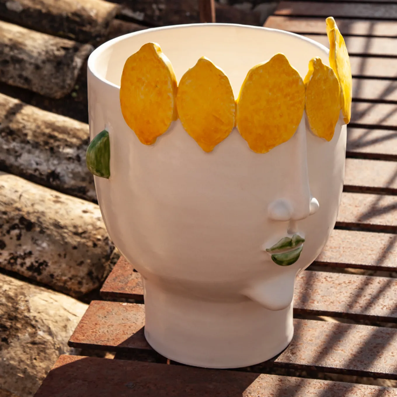 Filomena Street Vendor of Lemons Vase