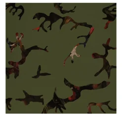 Find Me In The Dark Army Green Wallpaper by Magnus Gjoen