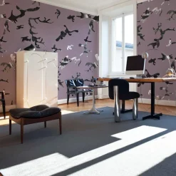 Find me in the Dark Rosa Retro Wallpaper by Magnus Gjoen