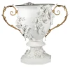 Fiori Floral White & Gold Goblet Vase by Antonio Fullin