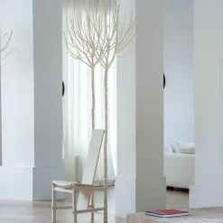 Fiorita Maple Wood Chair with Beige Color