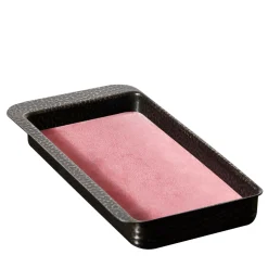 Firenze Rectangular Burnished and Pink Empty Pocket Tray