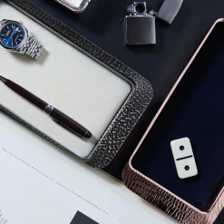 Firenze Rectangular Burnished and Cream White Empty Pocket Tray