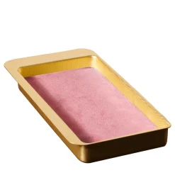 Firenze Rectangular Gold and Pink Empty Pocket Tray