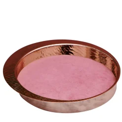 Firenze Round Copper and Pink Empty Pocket Tray