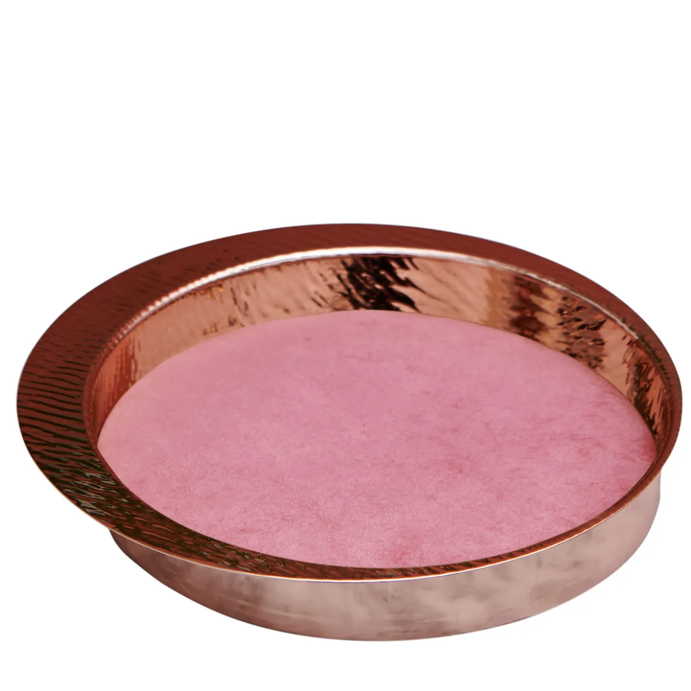 Firenze Round Copper and Pink Empty Pocket Tray