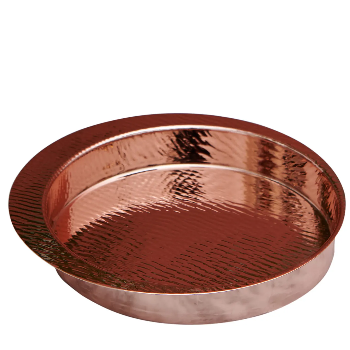 Firenze Round Copper Empty Pocket Tray