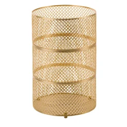 FIRENZE WASTE BASKET - GOLD