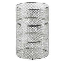 FIRENZE WASTE BASKET - SILVER