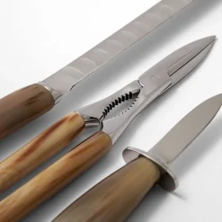 Fish and Shellfish Cutlery Set in Natural Horn