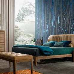 Five-Drawer Walnut Wood Dresser Modo10 Collection