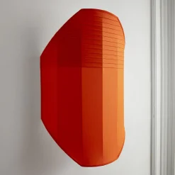 Flag 70 Orange Red Mid Pleating Wall Lamp