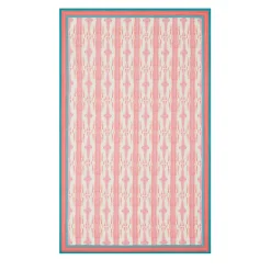 Flame Design Pink Rectangular Tablecloth