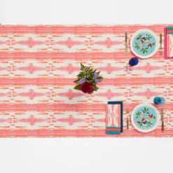 Flame Design Pink Rectangular Tablecloth