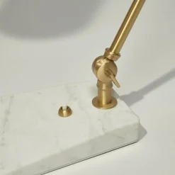 Flamingo Table Lamp in Carrara Marble