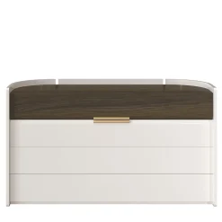 Flare 01 Four-Drawer White Chest of Drawers