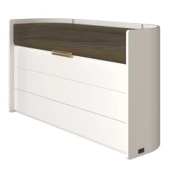 Flare 01 Four-Drawer White Chest of Drawers