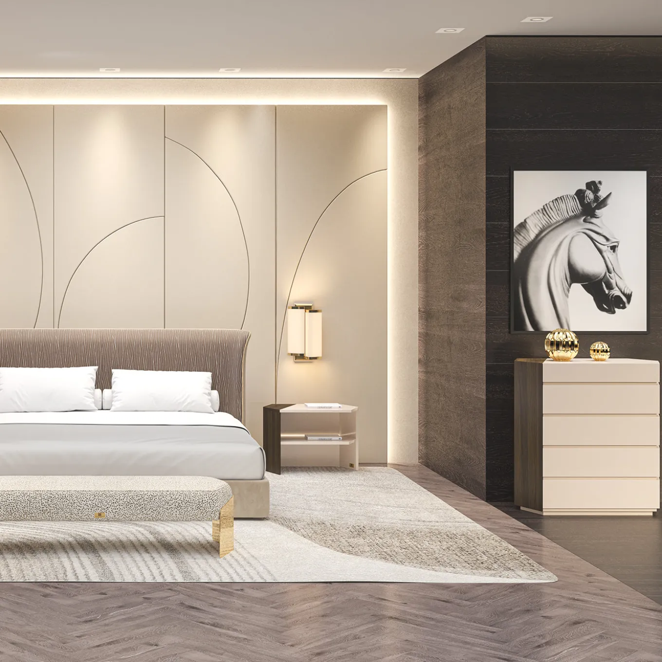 Flare 04 White Chest of Drawer