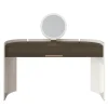 Flare White One Drawer Vanity Desk with LED Mirror