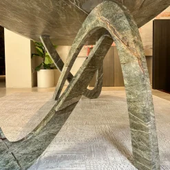 Fleur Green Marble Dining Table