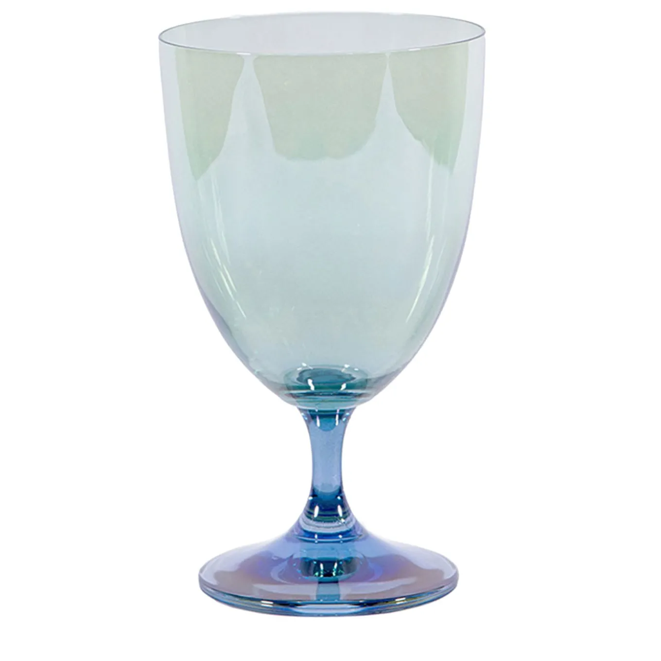 Fleury Set of 2 Blue-To-Green Wine Goblets