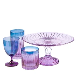 Fleury Set of 2 Purple-To-Blue Water Goblets