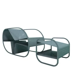 Flip Gray Seat and Sidetable by Salomé Hazan