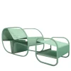 Flip Mint Seat and Sidetable by Salomé Hazan
