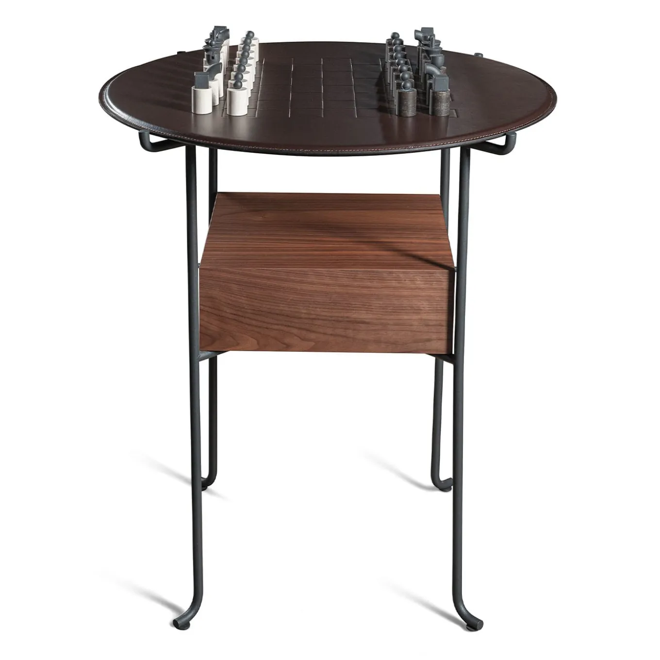 Flirt Side Table With Checkerboard by Luca Nichetto