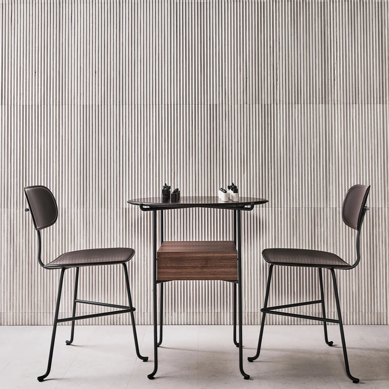 Flirt Side Table With Checkerboard by Luca Nichetto