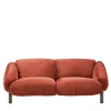 Flo Orange Velvet 2-Seater Sofa by Lorenza Bozzoli